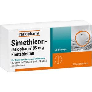 SIMETHICON-ratiopharm 85 mg Kautabletten